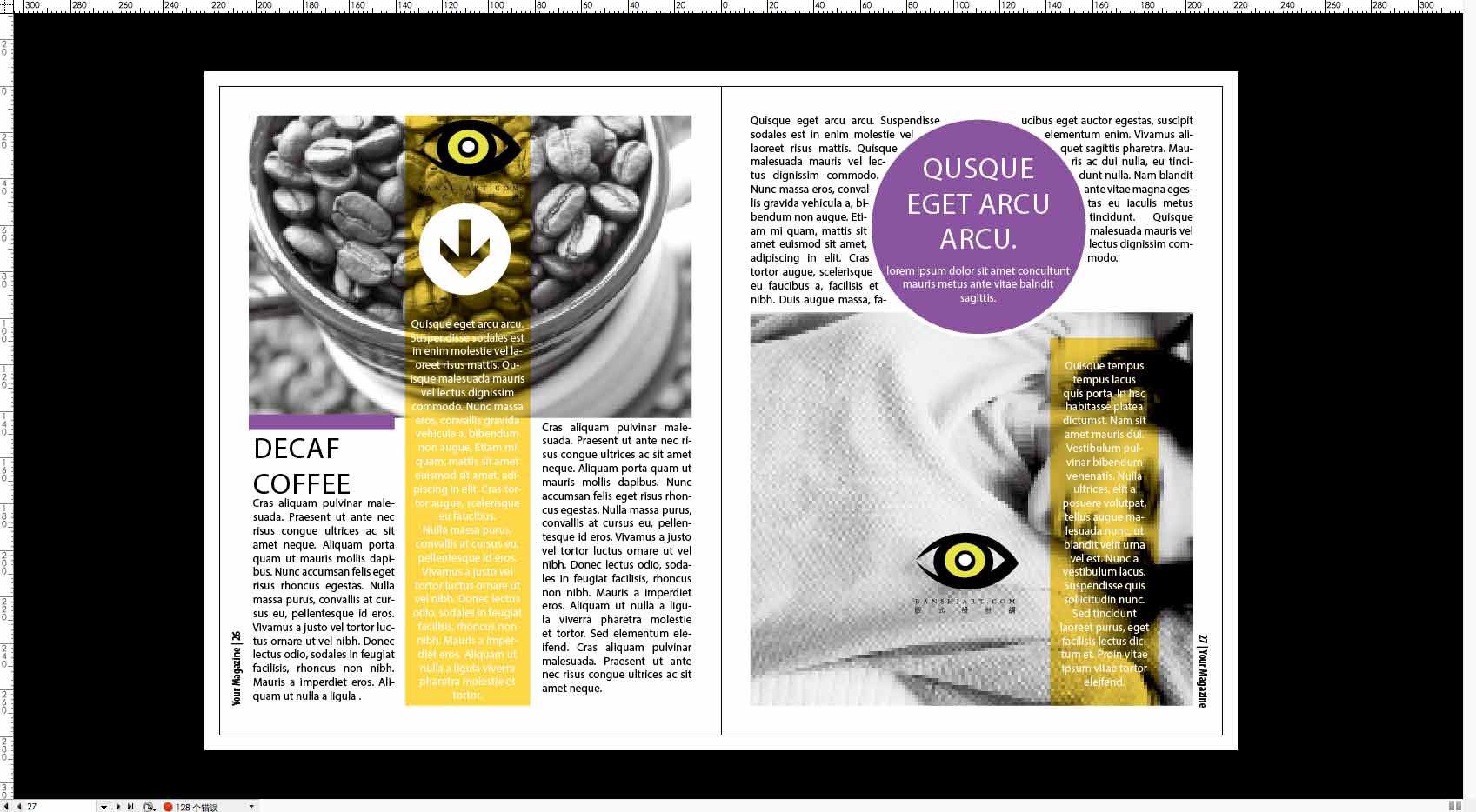 期刊杂志设计模版indesig设计素材源文件下载
